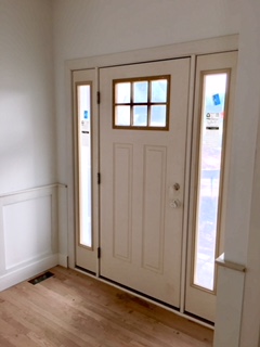 Interior view of front door